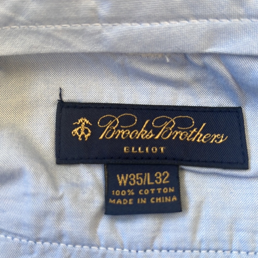 NWT Mens Brooks Brothers Elliot Blue Seersucker Pant W35 L32 - Picture 7 of 8